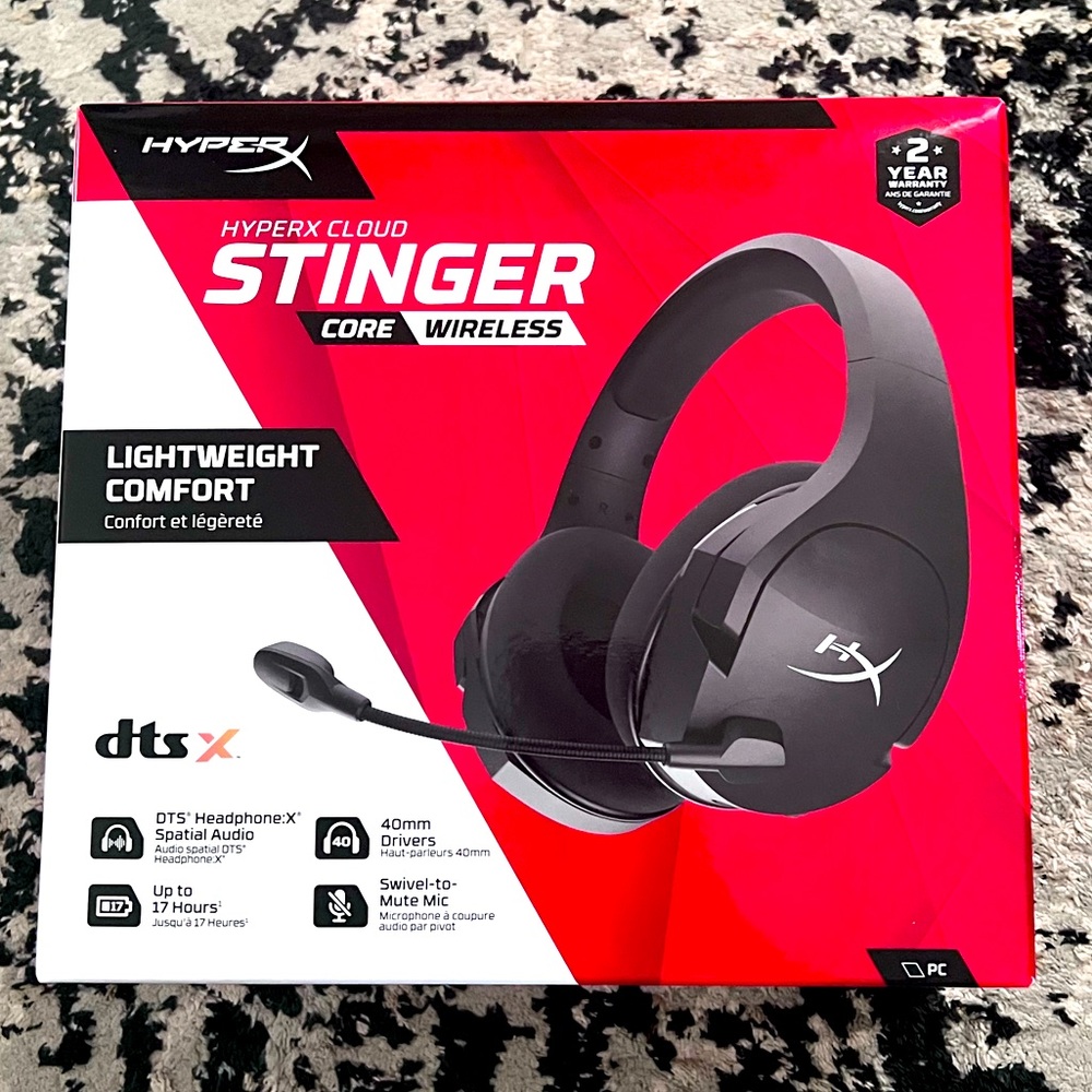 HyperX cloud stinger core wireless headset